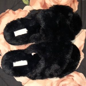Furry VS-PINK slippers!